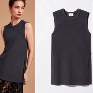 WILFRED KNIT SLEEVELESS SWEATER